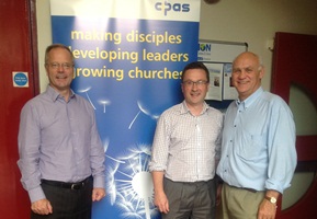 John Dunnett, Paul Dundas and Bishop Fanta at the CPAS conference.
