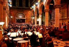 Open rehearsal of Britten's War Requiem in St Anne's Cathedral.