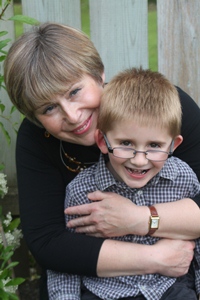Catherine and her son Trystan.