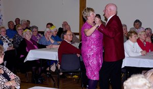 Dancing during the Over 60s dinner!