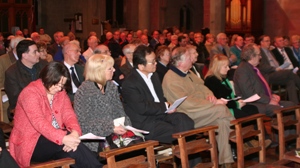 A section of the large crowd at the seminar in St Peter's.