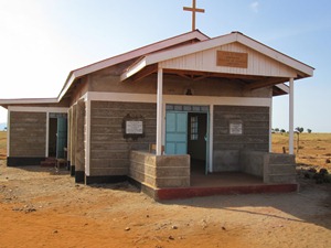 St Paul's, Imberikani, which the Lisburn parish part funded and which the team helped build.