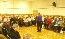 Bishop Alan speaking during the Lent Seminar in Bushmills.