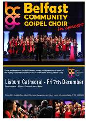 Belfast Community Gospel Choir at Lisburn Cathedral.