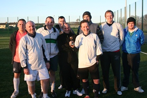 The Christ Church team with the runner-up trophy.
