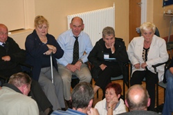 A parish in group discussion.