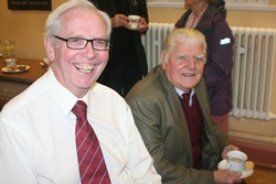 Stanley Rankin and Ivan Gilpin from Holy Trinity, Ballysillan, at the rural deanery meeting in their church hall.