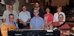 Lisburn Cathedral Worship Team who led the praise at the summer epilogue service on August 18.Photo John Kelly.