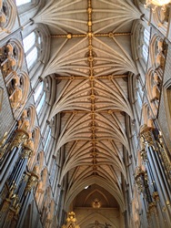 The beautiful roof of Westminster Abbey: Photo: Stephen McBride.