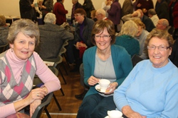 Helen Clark, Barbara Turkington and Emily Turkington at the Bishop's Lent seminar in St Patrick's, Jordanstown.
