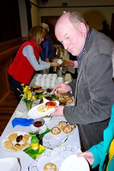 Jimmy Falkner tries out some of the eats on offer at the Bushmills seminar.