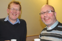 The Revs Mike McCann and Derek Kerr at the Bishop's seminar in Christ Church, Lisburn.