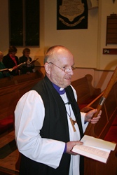 Bishop Alan at the start of the Service of Healing in Christ Church, Lisburn.