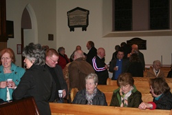 Time for coffee and fellowship following the service in Christ Church, Lisburn.