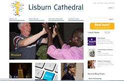 Lisburn Cathedral's winning website.