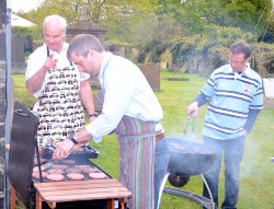 Chefs David,Chris and Andy at the Pentecost Sunday Barbecue in Larne.