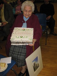 Miss Elizabeth Hill MBE who has served 50 years on the Select Vestry at Magheragall Parish.