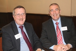 Lay Secretary Ken Gibson, left, and Connor Parish Development Officer Trevor Douglas, at General Synod in Armagh.
