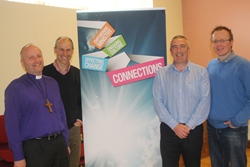 Bishop Alan Abernethy, Rev Ric Thopre (speaker), Trevor Douglas and Rev Barry Forde.
