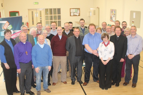 Clergy at the Belfast Archdeaconry meeting on May 22.