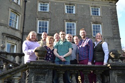 Belfast Regional Co-ordinator the Rev Denise Acheson with third year curates outside Rydal Hall.