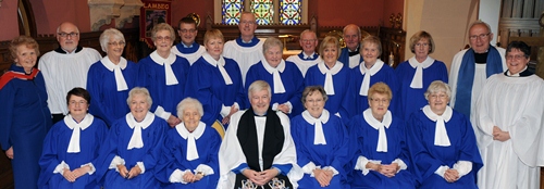 Lambeg Choir members in their new robes. Photo: John Kelly.