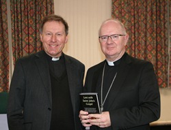 Dean John Mann and Archbishop Richard Clarke at the book launch. Photo Paul Harron.