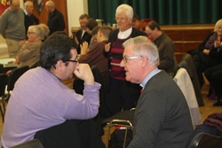 Revs Mark McConnell and Ian Magowan in discussion during the clergy training day.