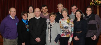 The Rev John Pickering and members of the Fundraising Committee who organised a ‘Musical Extravaganza' in Christ Church Parish, Lisburn.