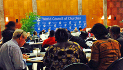 At the WCC Central Commitee meeting.