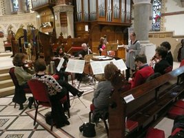 The Belfast Bach Consort play in St Thomas's, Belfast.