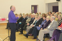 Bishop Alan delivers his first seminar in Jordanstown.