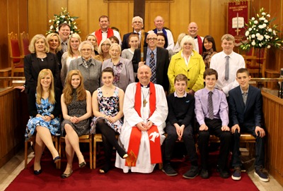 Confirmation at St Paul's, Lisburn, March 2014.