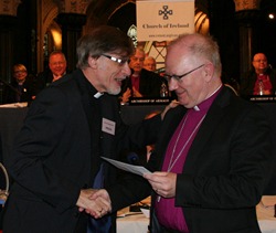 The Rev Clifford Skillen collects the Award for Connor MU's In Touch magazine on behalf of editor Alison Skillen.