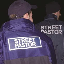 Street pastors on duty.