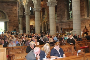 St Anne's begins to fill up before the service of ordination of Deacons on September 14.