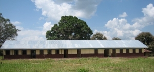 One of the completed classroom blocks at Mongo school.