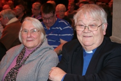 Mrs Isabell Stewart and the Rev Bill Stewart, Kilroot and Templecorran, at the seminar on February 24.