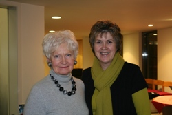 Mrs Sheilah Stinson and Mrs Irene Gates at the seminar in Antrim on March 4.