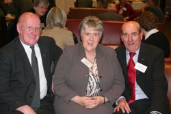 George Briggs, Rosemary Patterson (Secretary to the Bishop of Connor) and Jim Patterson at the General Synod in Armagh City Hotel.