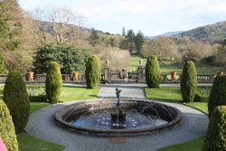 The restful and extensive gardens of Rydal Hall.
