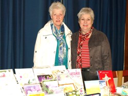 Liz Wallace and Lynne Coleman are pictured at the Enterprise Stall at the launch of the Mid Connor 'Bye Buy' campaign which was in St Patrick's Church Hall, Ballymena   