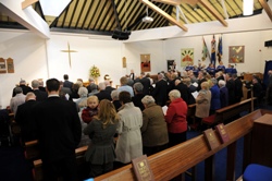 The extensively renovated St Mark’s Church, Ballymacash, packed to capacity for the service on Sunday January 23.  