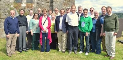Clergy enjoying the sunshine on retreat in North Wales. Photo courtesy of the Rev Mark Taylor.