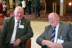 Identical twins Samuel and George Briggs at Synod. Samuel is a Dromore member, while George is from Ballysillan, Connor.
