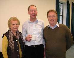 Mavis Gibbons, Connor Training Council, the Rev John McCammon and Connor Training Co-ordinator Peter Hamill at the Quiet Day.