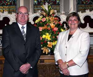 Wesley Dickinson – Rector’s Warden and Ann Elliott – People’s Warden welcomed the many visitors to ‘Summer Songs of Praise.’