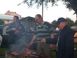 Cooks at the barbeque were the Rev Mark Taylor, Whitehead, and Alan Ross, youth worker at St Patrick's, Ballymena.