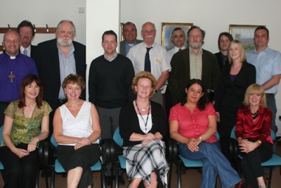 Representatives of agencies and charities which work with homeless people along with the Bishop and other Connor clergy at the meeting on June 9.