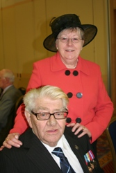 Victor and his daughter Carole Cowden looking very smart on Maundy Thursday.
